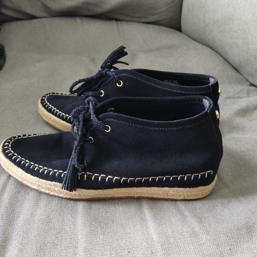 Michael Kors Blue Suede Espadrille Shoes